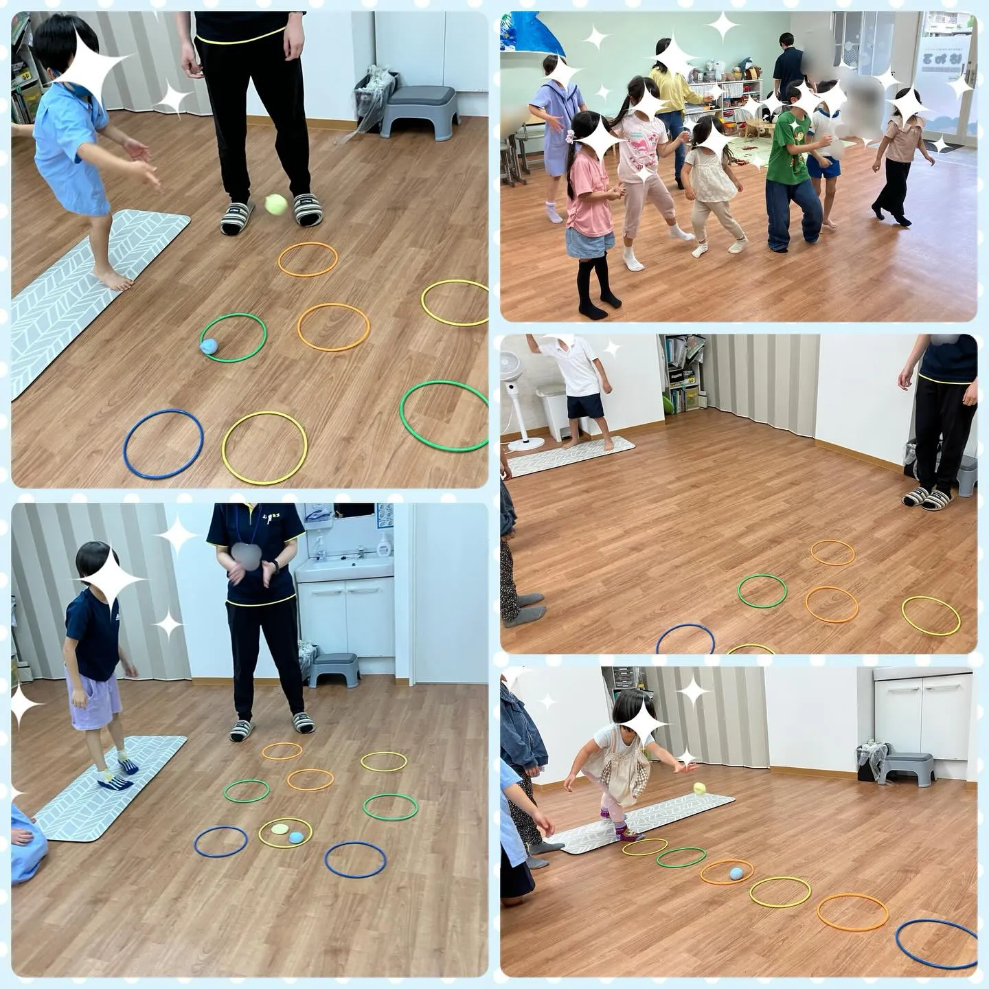 （集団活動)投的と体操をしました！