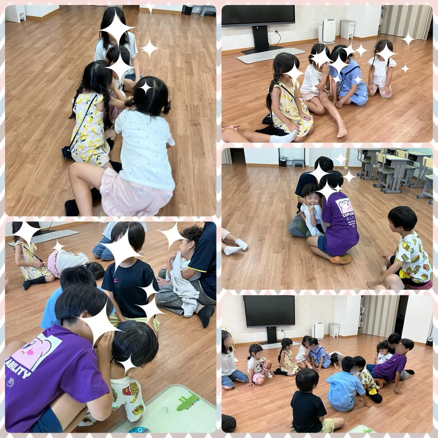 集団活動）伝言ゲームをしました🗣️👂