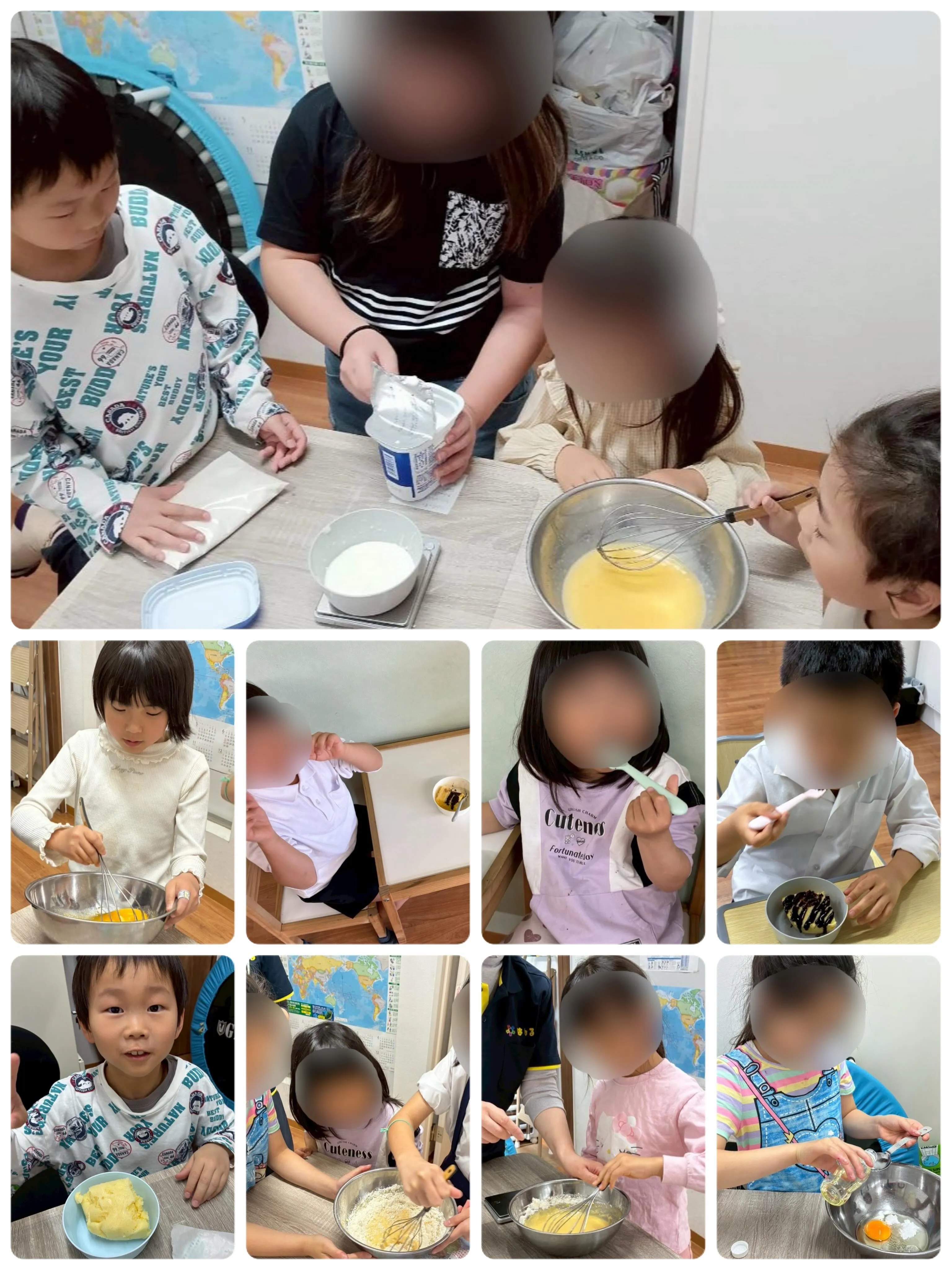 オヤツ作りの「蒸しケーキ」！