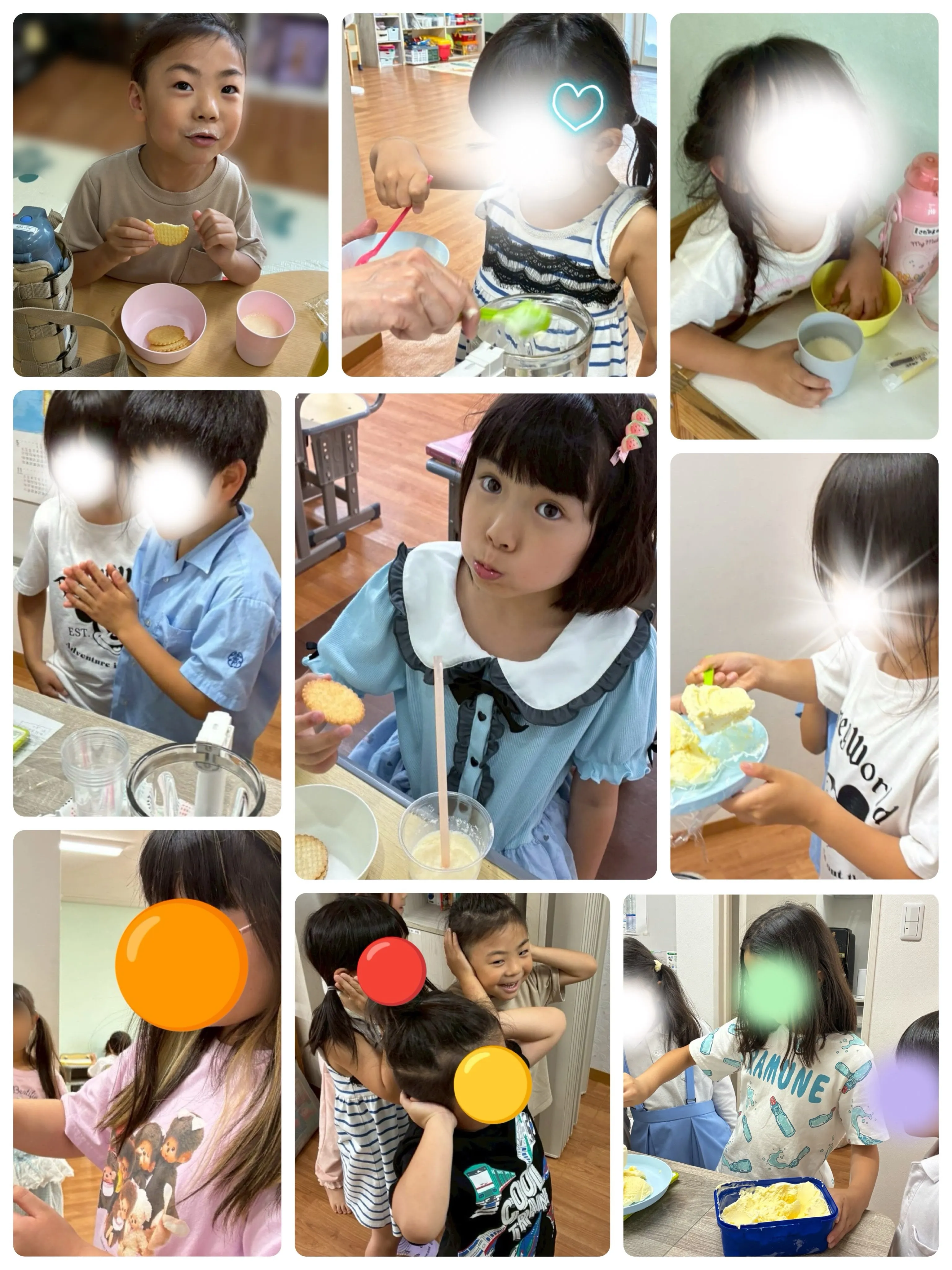 6月のおやつ作りは「フルーツアイスシェイク」をしました🍨🥤