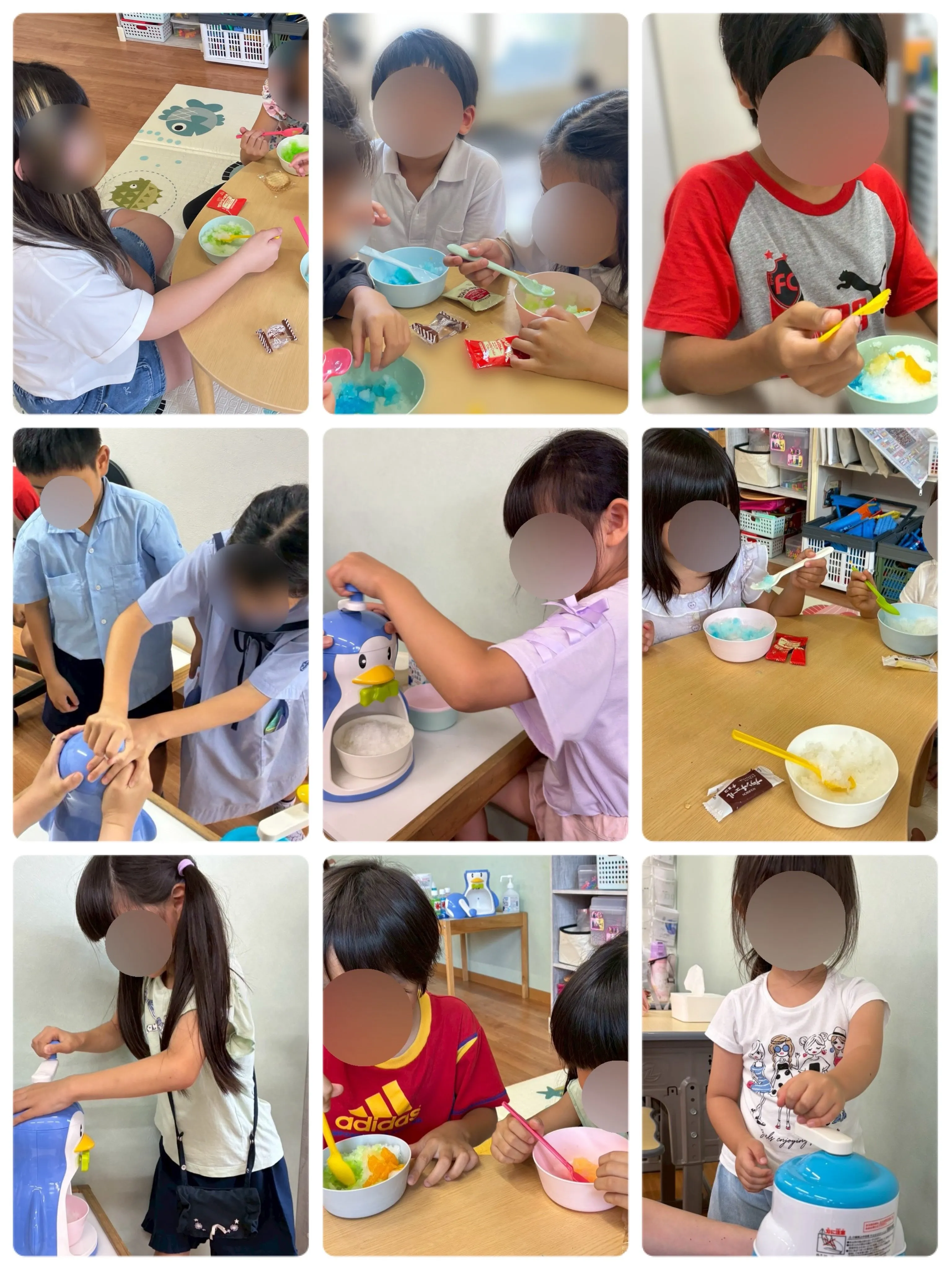 7月のオヤツ作りはかき氷でした🍧